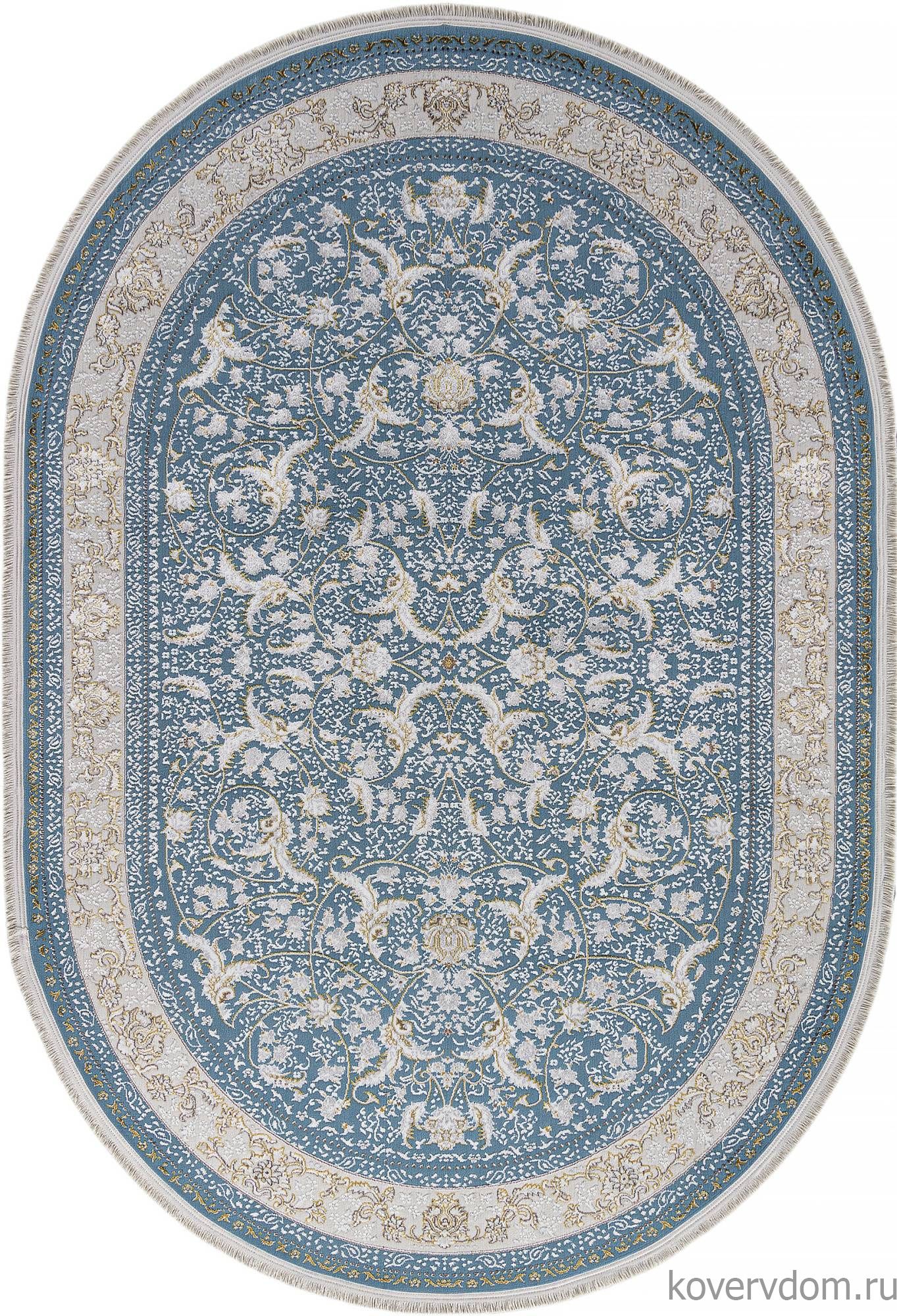 Ковер ZARINA M101B BLUE / BLUE Овал