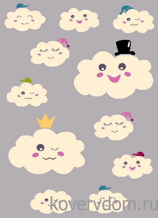 Ковер детский FUNKY TOP OUD grey