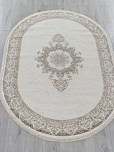 Ковер из Турции синий MOSSO 27236A CREAM / NAVY Овал