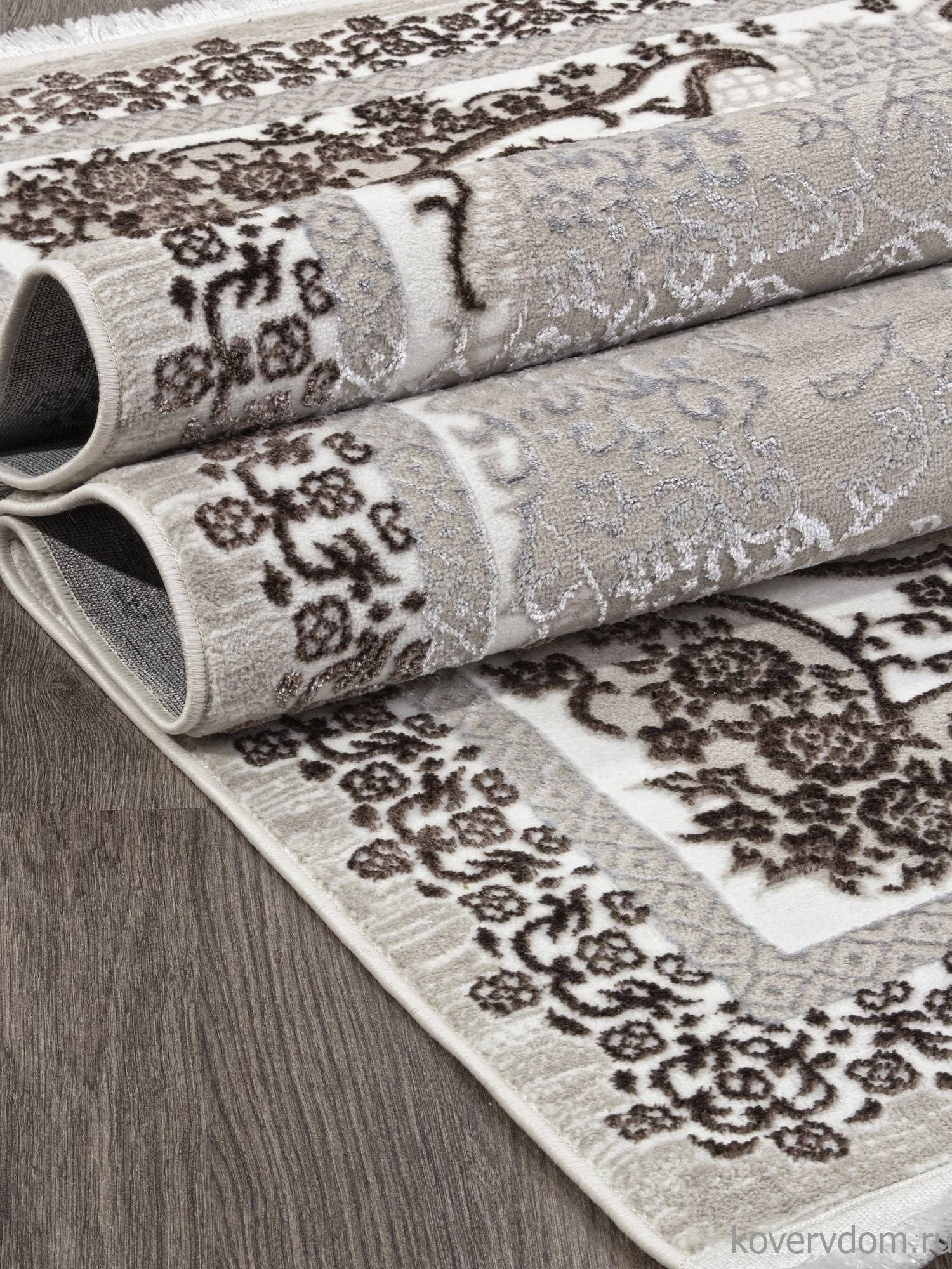 Ковер ALFANI Q010A BROWN FDY/CREAM SHRINK Ковер ALFANI Q010A BROWN FDY/CREAM SHRINK