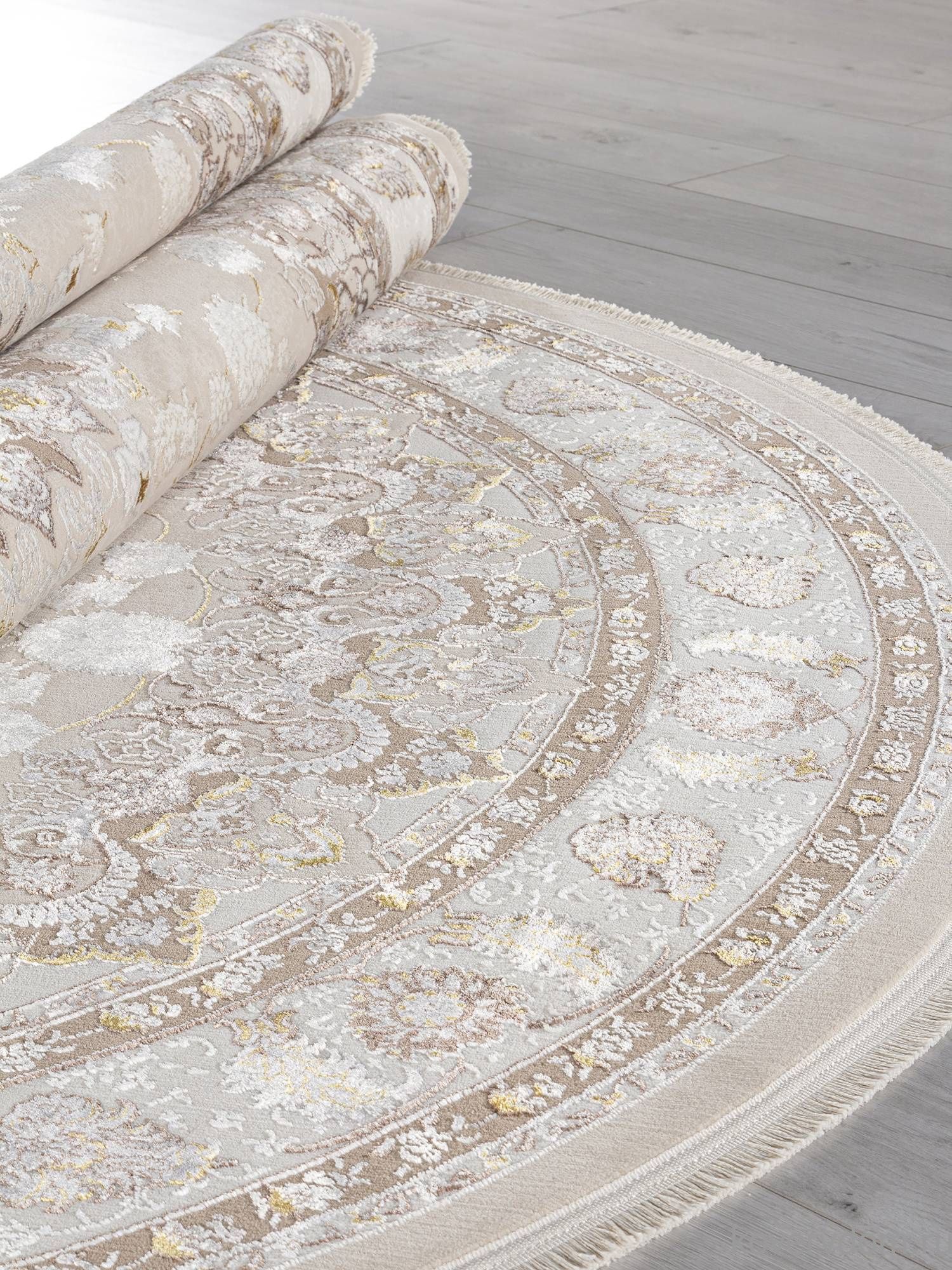 Ковер DELINA A050B L.BEIGE / CREAM Овал