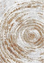 Пушистый круглый ковер из вискозы MAYUMI 85002 6111