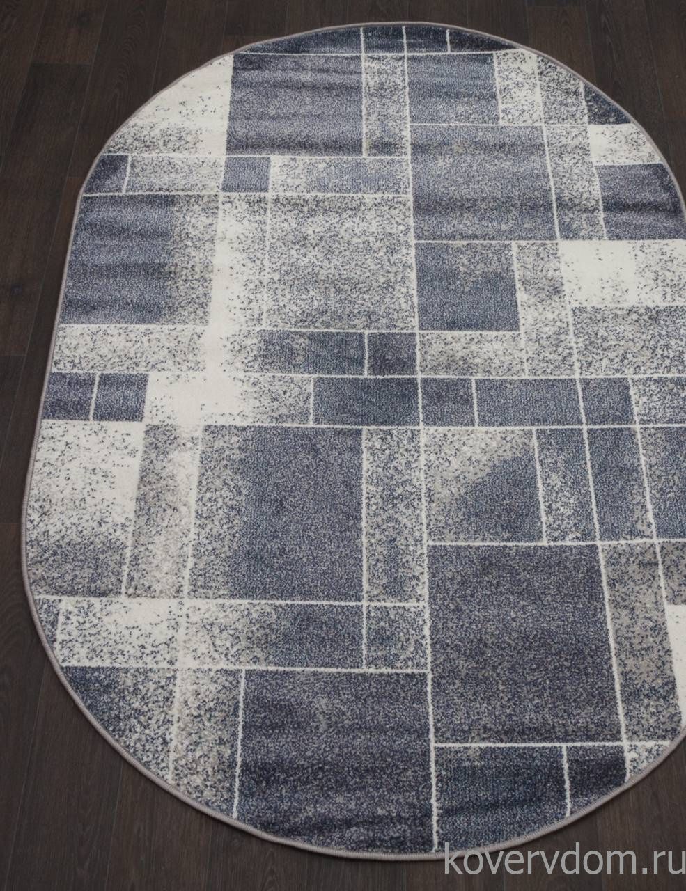 Ковер SUNRISE 2 D447 GRAY-BLUE Овал