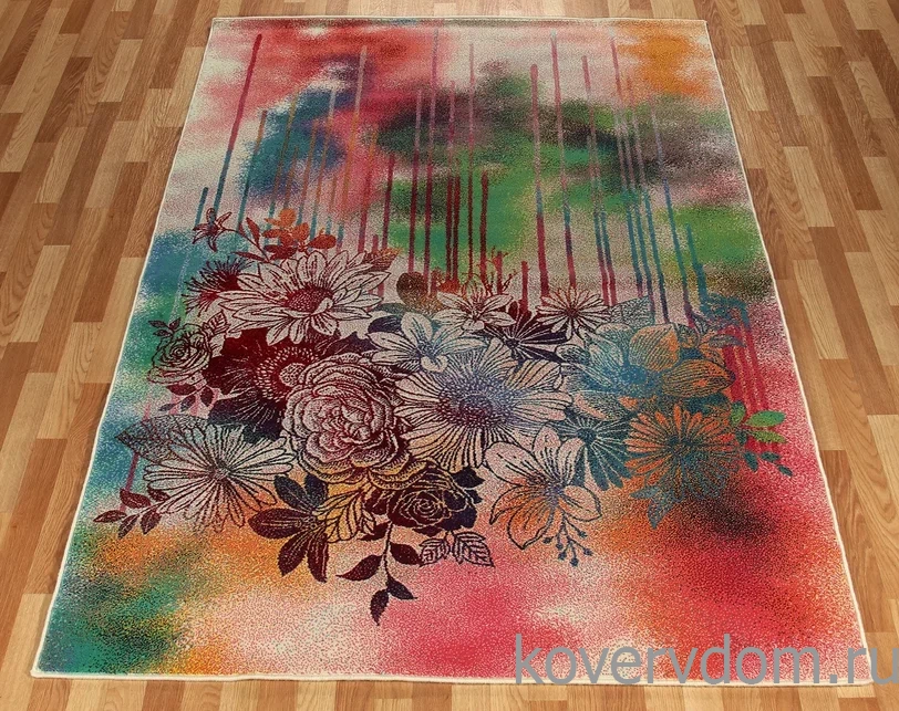 Шерстяной ковер Hunnu R Цветы 6A1883 175