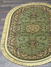 Овальный ковер зеленый BUHARA d034 GREEN Овал