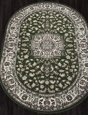 Ковер GAVANA-A D412 GREEN Овал