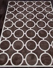 Овальный ковер SIERRA D713 BROWN-CREAM 2