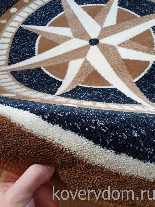 Ковер Морской КРУГ темно-синий Ковер Морской КРУГ темно-синий