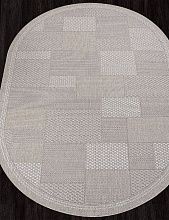 Легкий ковер-циновка KAIR-A S148 BEIGE Овал