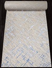Пушистый круглый ковровая Дорожка LIMAN F164 CREAM-BLUE
