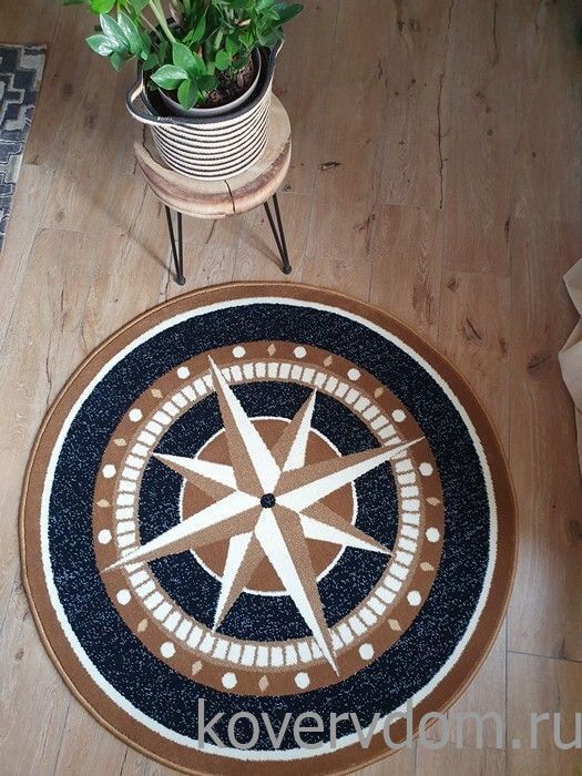 Ковер Морской КРУГ темно-синий Ковер Морской КРУГ темно-синий