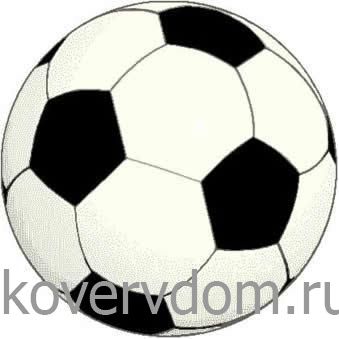 Ковер Футбольный мяч Графит 30765-07