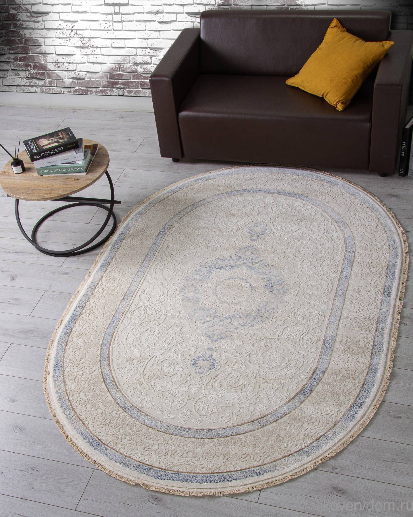 Ковер Jasmine 30950U CREAM / CREAM Овал