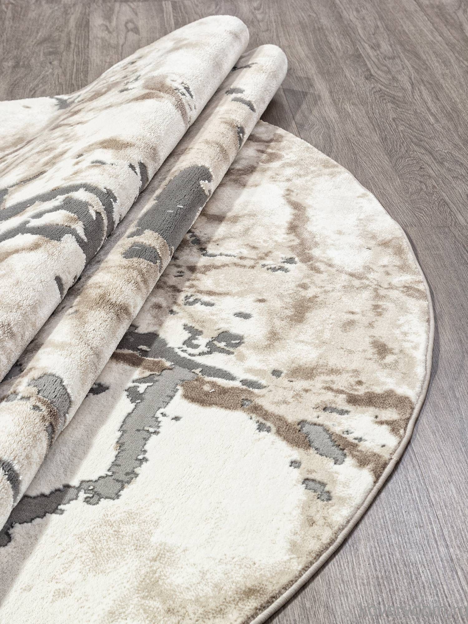 Ковер ARMINA 03819A GREY / BROWN Круг