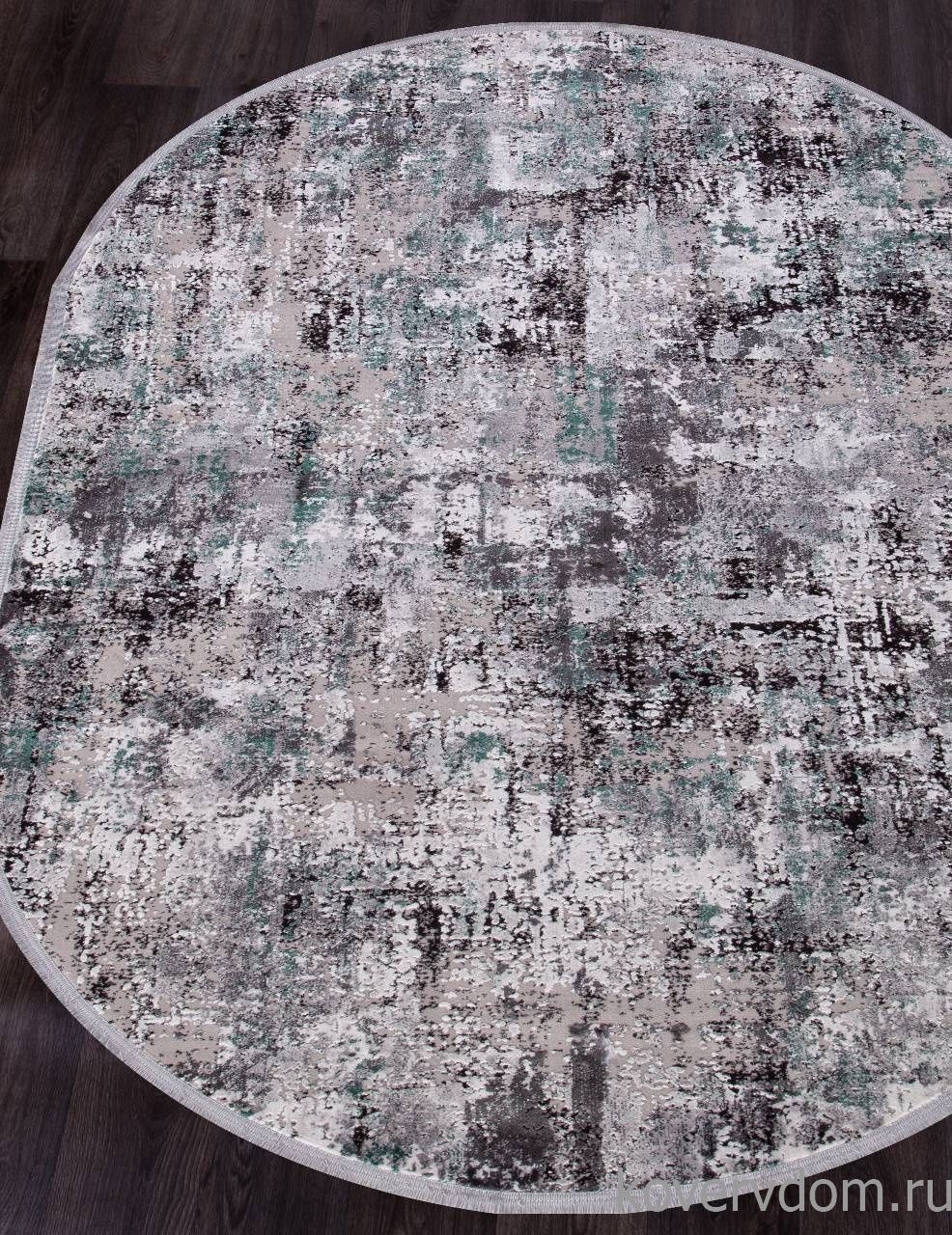 Ковер ROXANNE 17134 L.GREY / D.GREY Овал